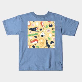 Crazy Sushi Pattern Kids T-Shirt